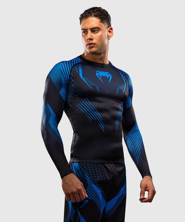 Rashguard Venum No-Gi 6.0 Maniche Lunghe – Nero/Blu