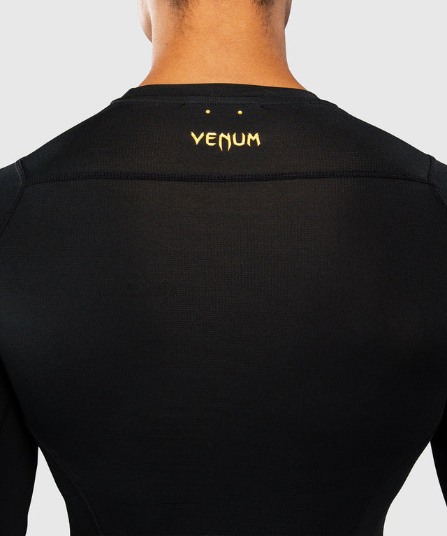 Rashguard Venum G-Core Długie Rękawy – Czarny/Złoty