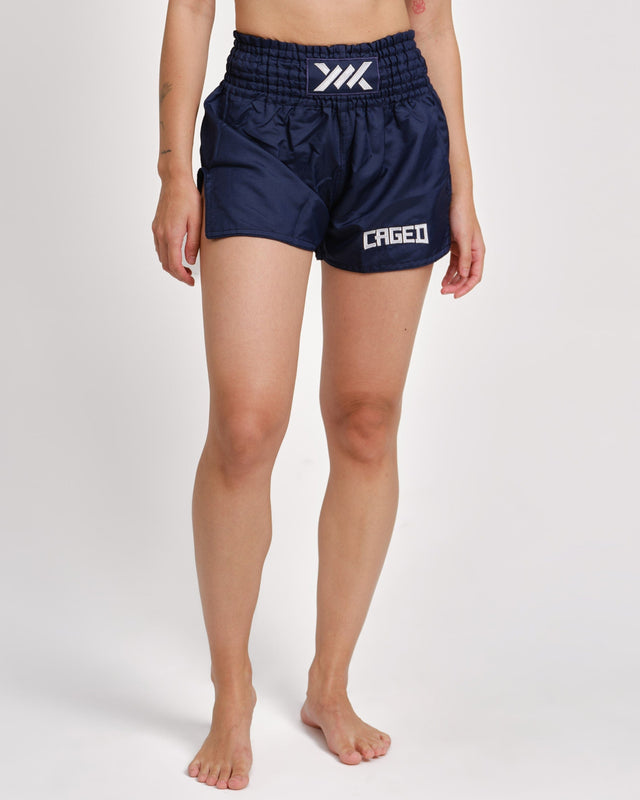 Caged Classic Muay Thai shorts - Marineblå