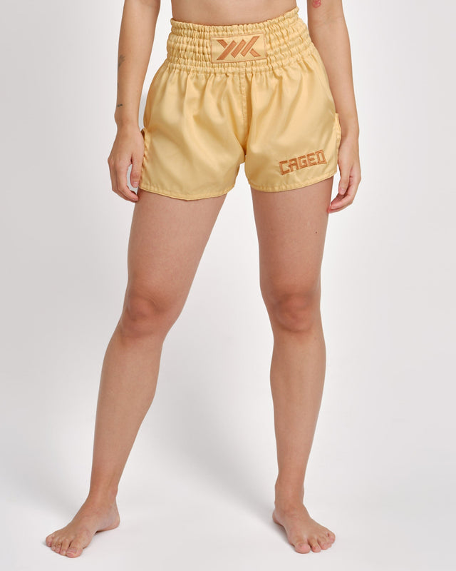 Spodenki Muay Thai Caged Classic – Brzoskwinia