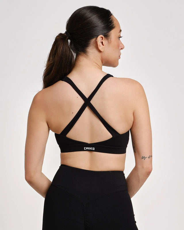 Soutien de desporto Caged Essential – Preto