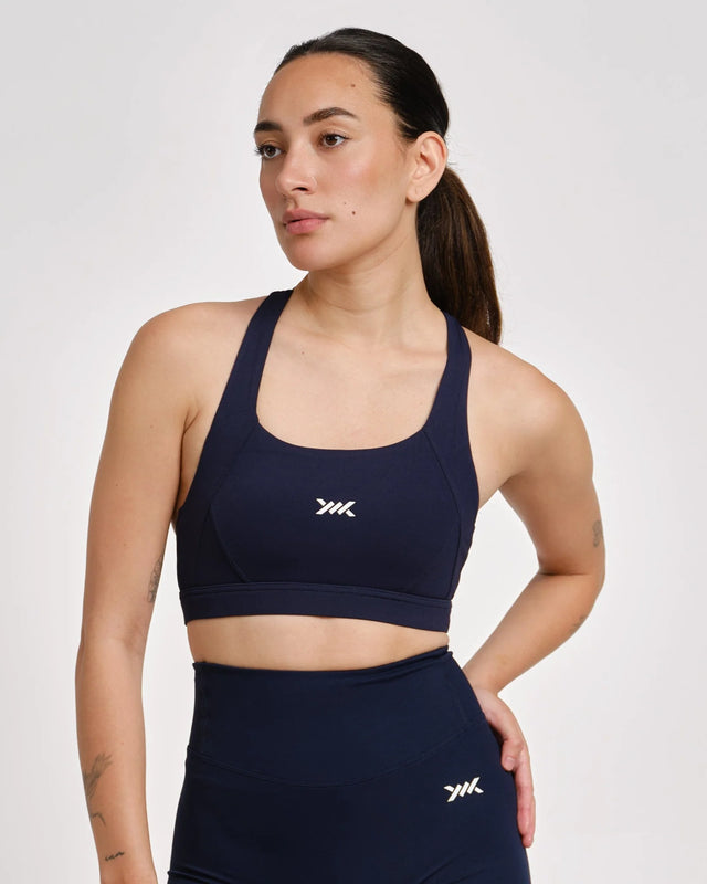 Sujetador deportivo Caged Essential – Azul marino