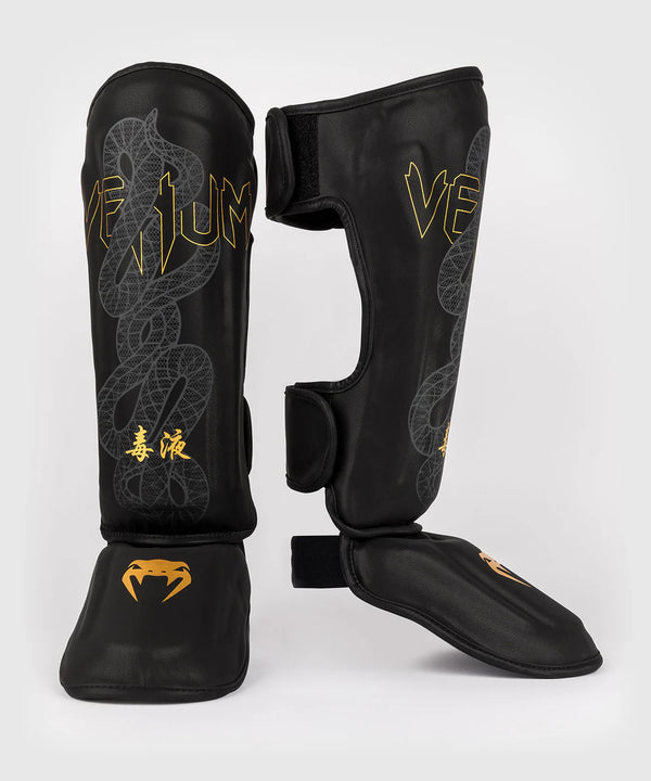 Venum Kickboxing Shin Guards Serpenti - Black