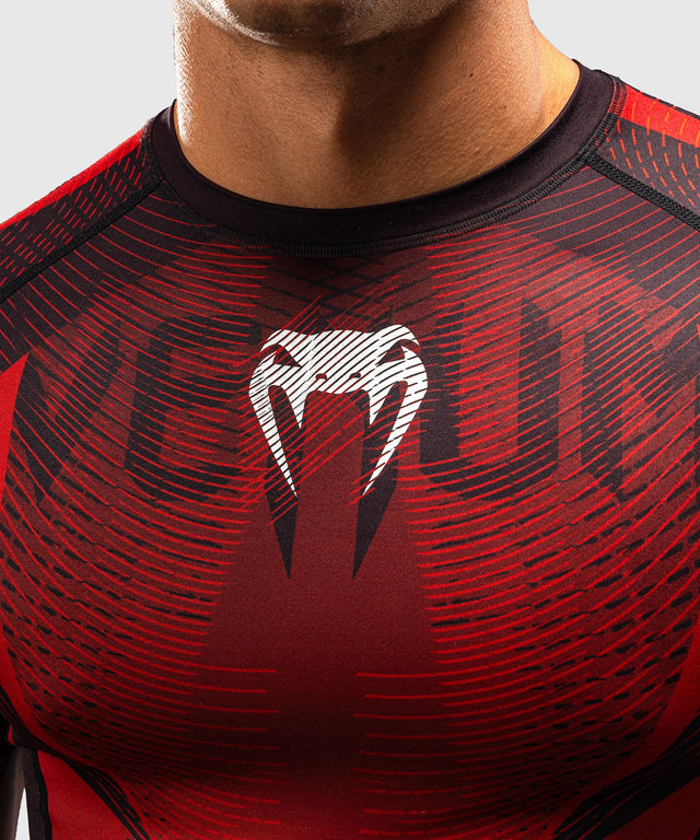 Rashguard Venum Galactic 3.0 Krótki Rękaw - Czerwony/Srebrny