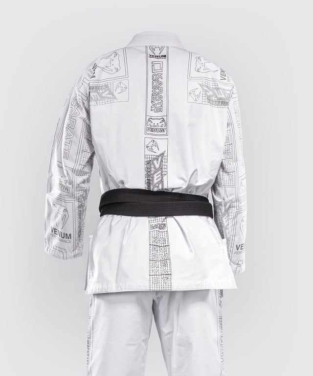 Kimono de BJJ Venum x Karate Combat – Blanc/Gris