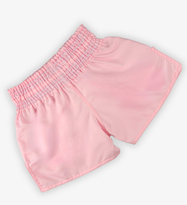Calções de Muay Thai Caged Classic – Rosa Bebé