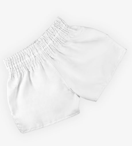 Caged Muay-Thai-Shorts Classic – Weiß/Schwarz Damen