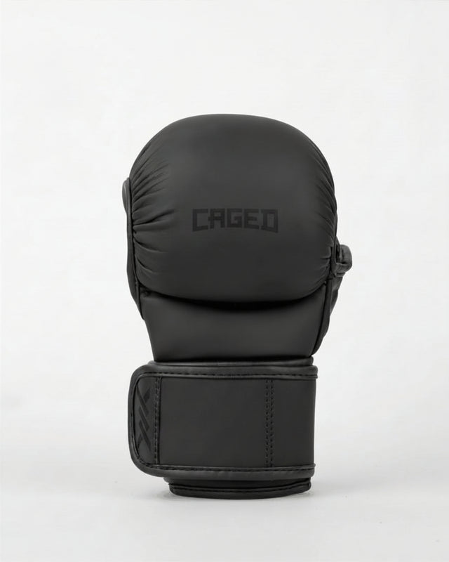 Luvas de sparring MMA Caged Shadow – Preto Mate