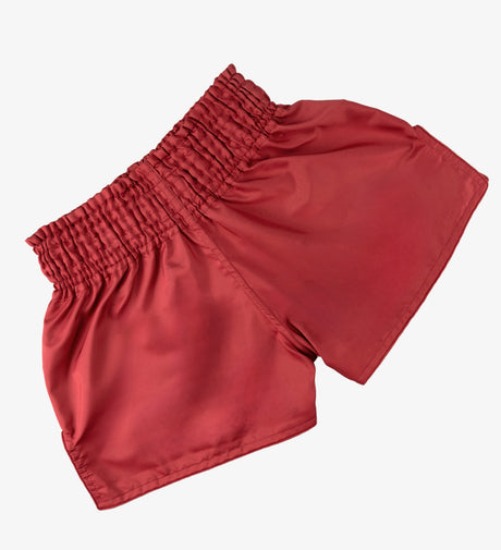 Caged Muay Thai Shorts Classic – Red/White Women