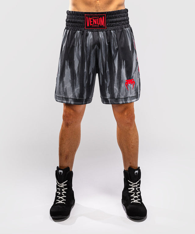 Pantaloni scurți de box Venum Demon – Negru/Gri