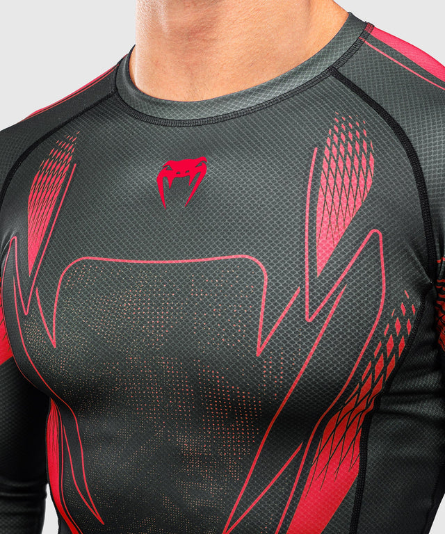 Rashguard Venum Amazonia Reborn dlouhé rukávy – Černá/Červená