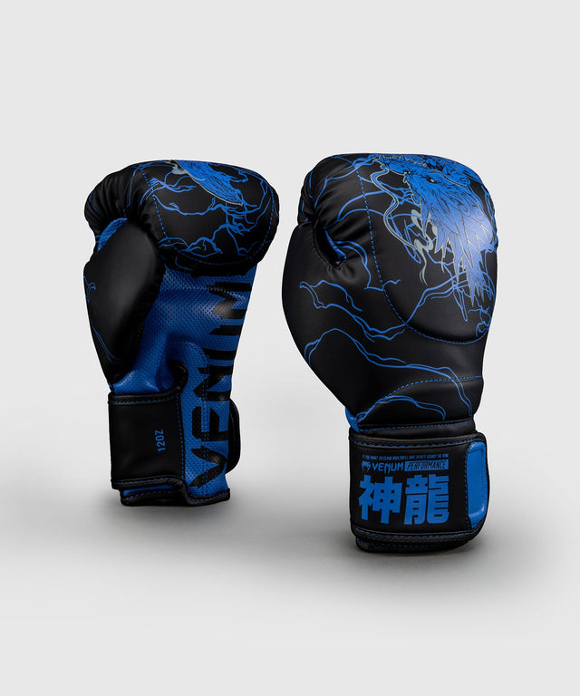 Guantes de boxeo Venum Thunder Dragon – Negro/Azul Real