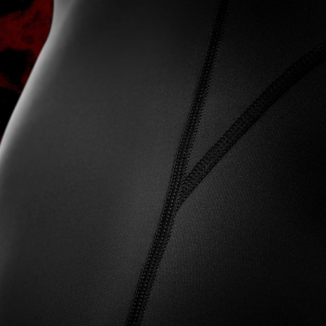 Hayabusa x UFC BJJ-Kompressionsshorts – Schwarz/Rot