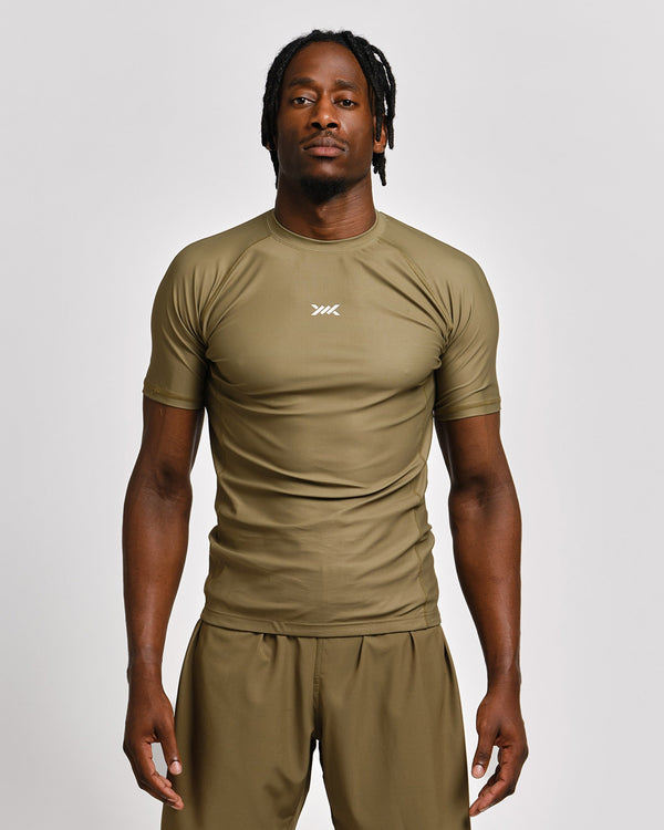 Rashguard Caged Tactical Krótki Rękaw – Khaki