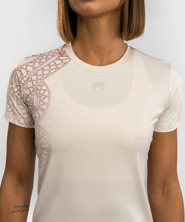 Venum Women's Dry Tech T-Shirt Serpenti - Ivory