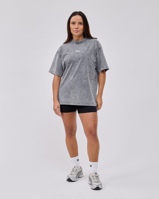 T-shirt Caged Classic – Cinzento desgastado