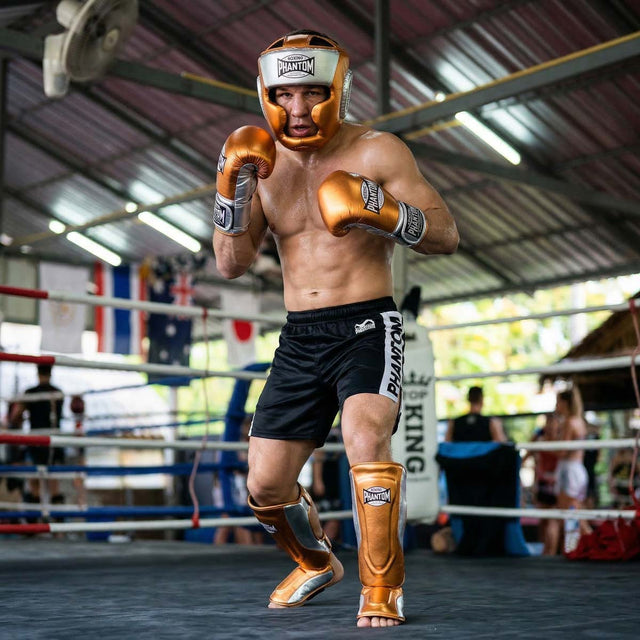 Caneleiras Phantom Athletics Mexico – Laranja/Prateado