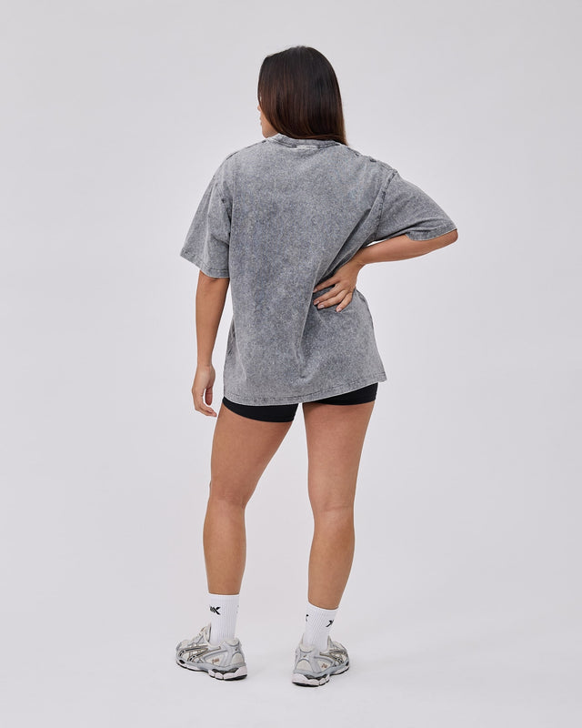 Caged Club T-shirt - Washed Gray