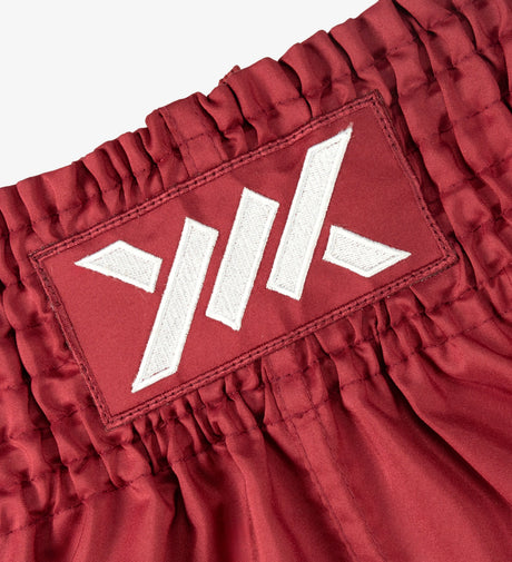 Caged Muay Thai Shorts Classic – Red/White Women