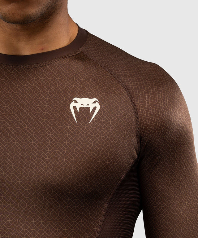 Rashguard Venum x Roger Gracie Academy Maniche lunghe – Marrone scuro
