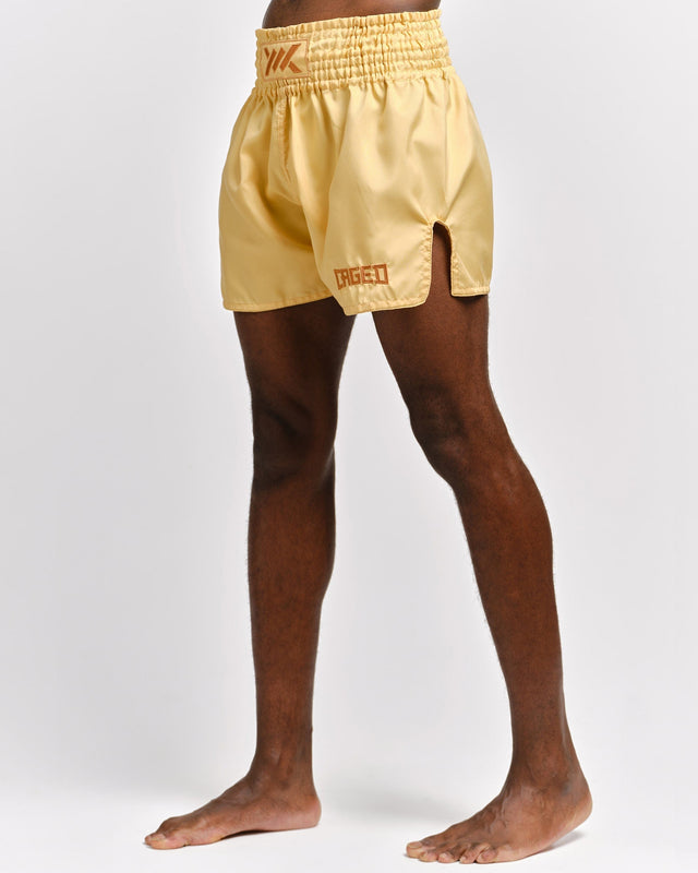 Spodenki Muay Thai Caged Classic – Brzoskwiniowe