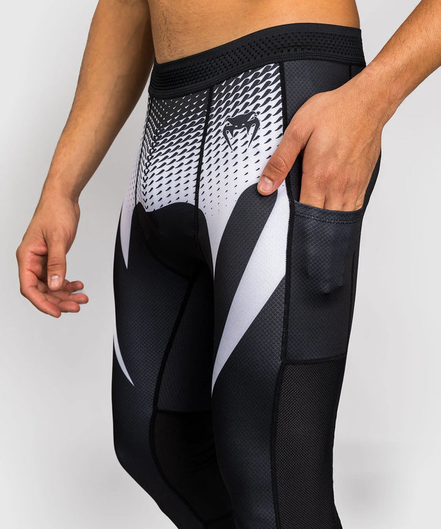 Spats de grappling Venum No Gi – Noir/Blanc