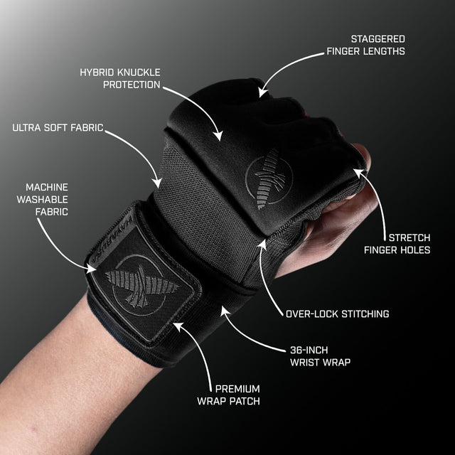 Hayabusa Handwraps Deluxe Quick – Schwarz