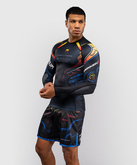 Venum Rashguard TEKKEN 8 Yoshimitsu – Černý/Oranžový – foto 3