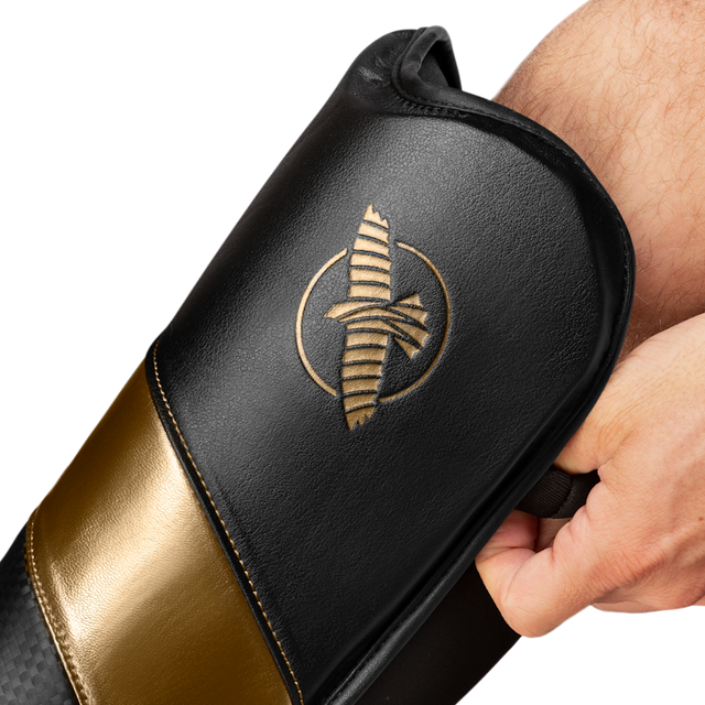 Hayabusa Benskydd T3 Full – Svart/Guld