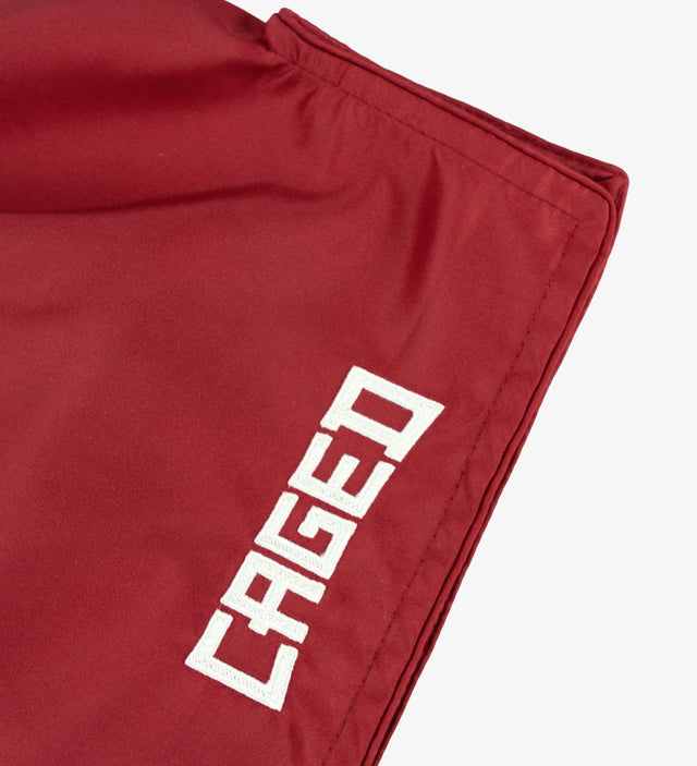 Muay Thai trenky Caged Classic – Červená/Bílá dámské