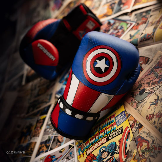 Guantoni da boxe Hayabusa Captain America – Rosso/Bianco/Blu