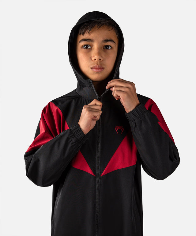 Chaqueta de entrenamiento Venum Vectra – Niños – Negro/Rojo