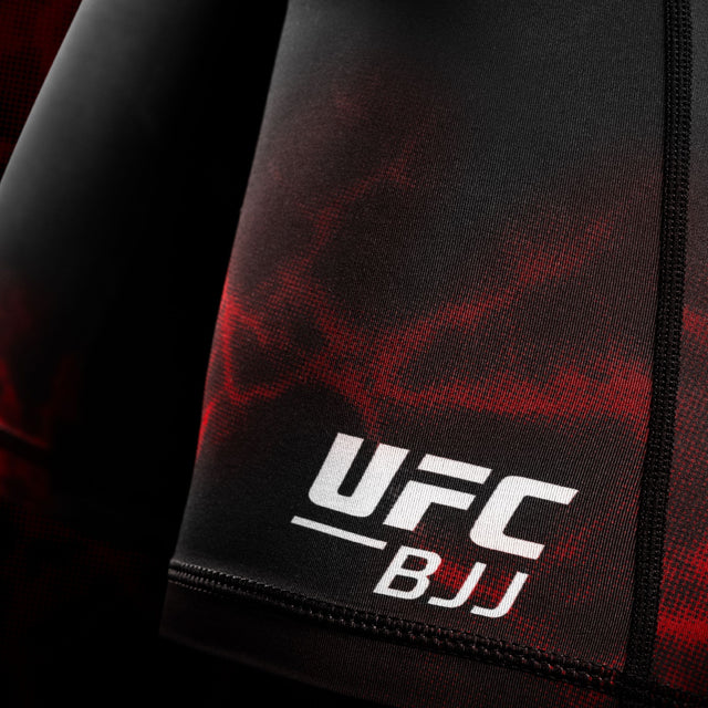 Hayabusa x UFC BJJ-Kompressionsshorts – Schwarz/Rot