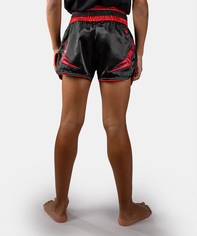 Venum Muay-Thai-Shorts Attack Kinder – Schwarz/Rot