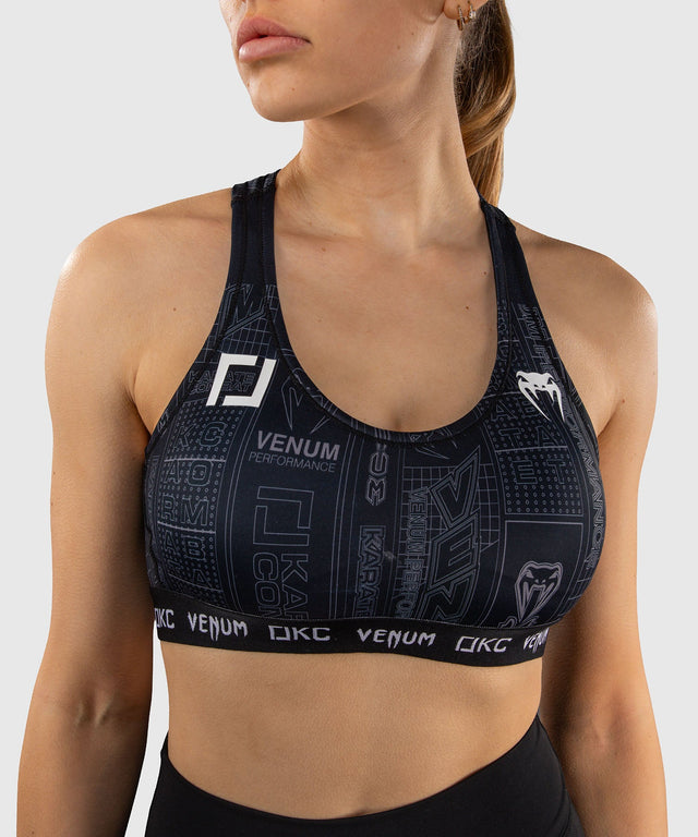 Bustier sport Venum Karate Combat – Negru/Gri