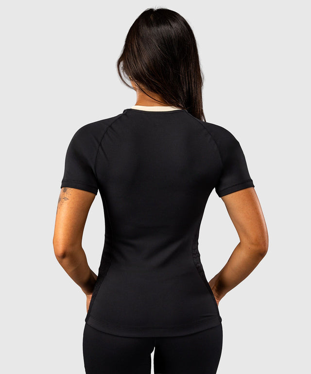 Venum Rashguard Viper Korte Mouwen Dames - Zwart