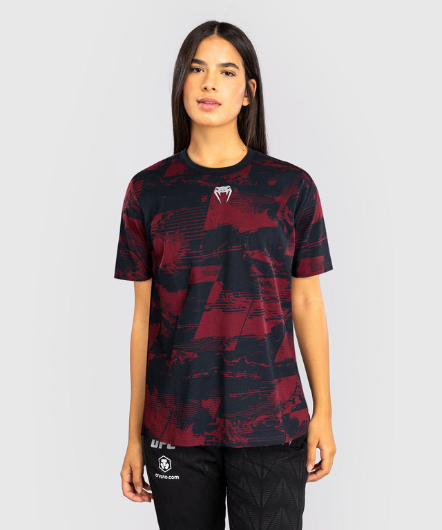 Venum UFC T-shirt Zenith för damer – Marinblå/Bordeaux/Silver