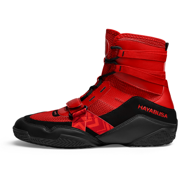 Hayabusa Boxschuhe Strike – Rot/Schwarz