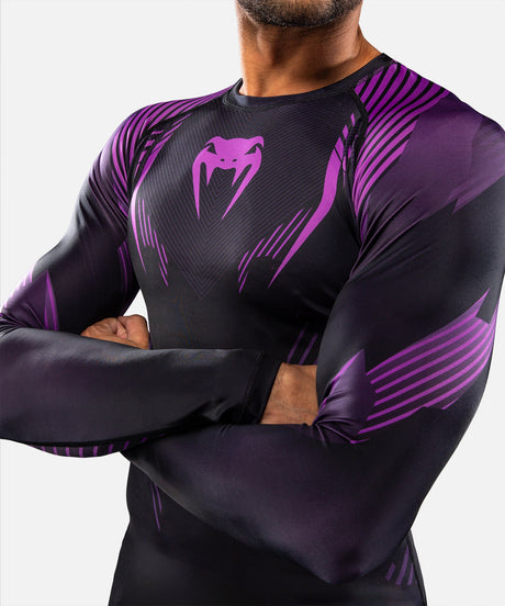 Rashguard Venum No-Gi 6.0 Maniche Lunghe – Nero/Viola