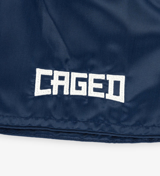 Caged Muay Thai shorts Classic - Marineblå/Hvid kvinde
