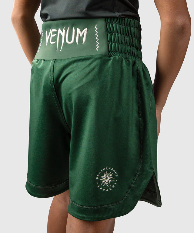 Boxerské trenky Venum Attack – Dětské – Zelené/Bílá