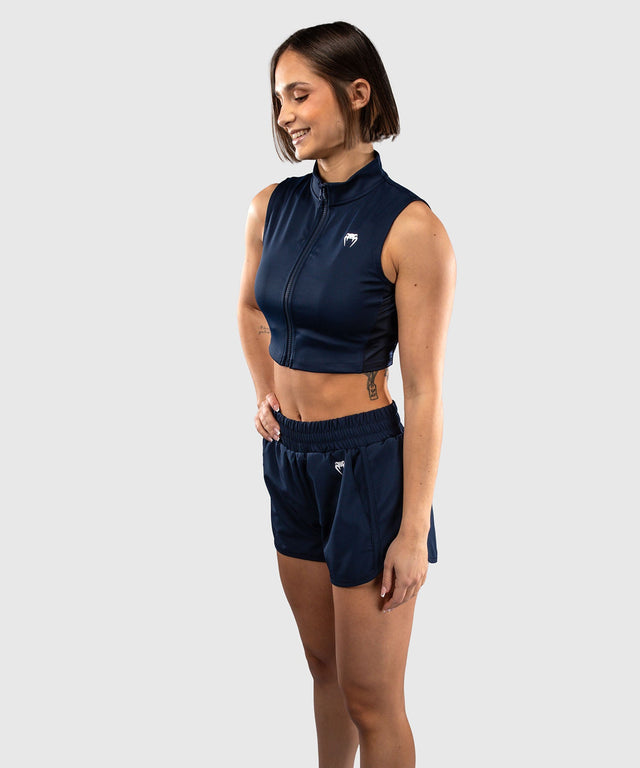 Venum Crop Top Sculpt Shape Femei - Albastru Marin