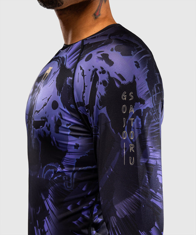 Rashguard Venum Gojo Jujutsu Kaisen – Dlouhé rukávy – Fialový