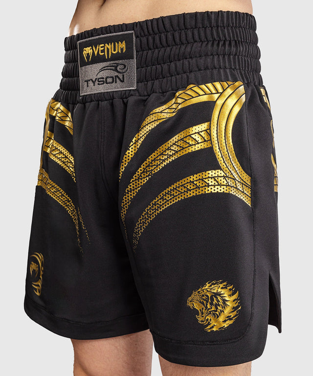 Pantalones de boxeo Venum x Mike Tyson Tiger – Negro/Oro