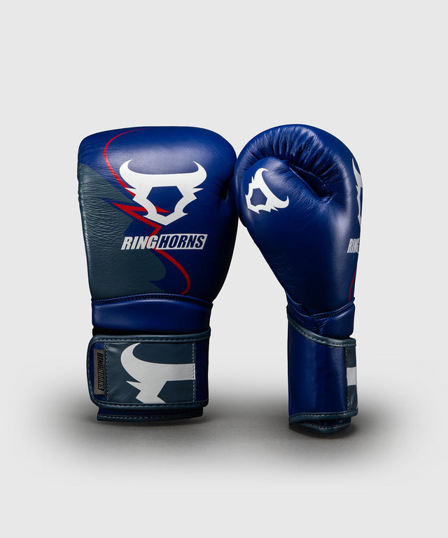Boxerské rukavice Ringhorns Charger by Venum – Námořnická modrá/Červená