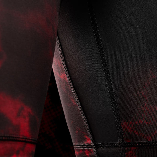 Hayabusa x UFC BJJ-Kompressionsshorts – Schwarz/Rot
