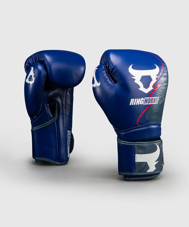 Boxerské rukavice Ringhorns Charger by Venum – Námořnická modrá/Červená