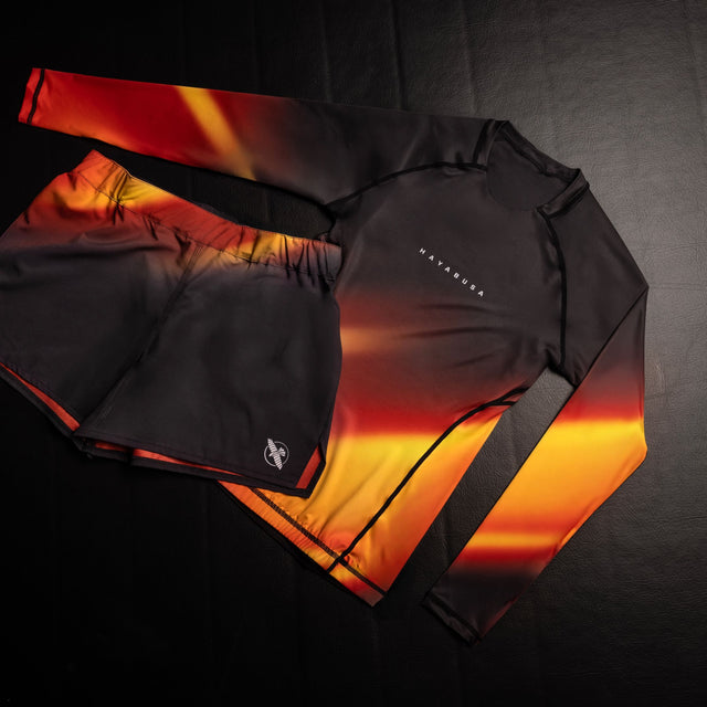 Rashguard Hayabusa Apex Nova – Dlouhé rukávy Dámské – Oranžový