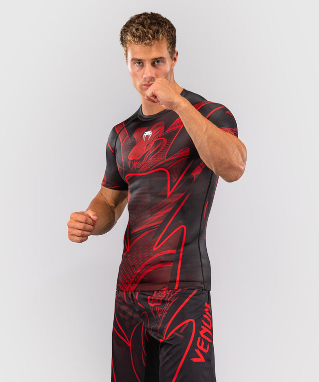 Venum Rashguard Crimson Viper 2.0 Short Sleeves – Black/Red