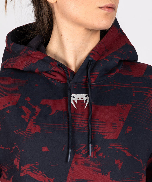 Felpa con cappuccio Venum UFC Zenith da donna – Blu navy/Bordeaux/Argento